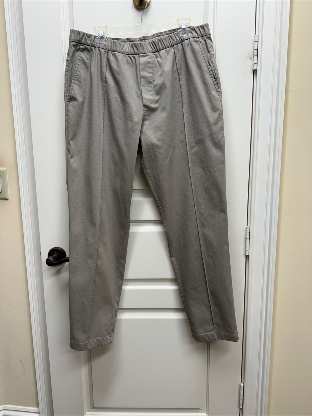 lululemon athletica Men's Elastic-Waist Joggers - Light Gray